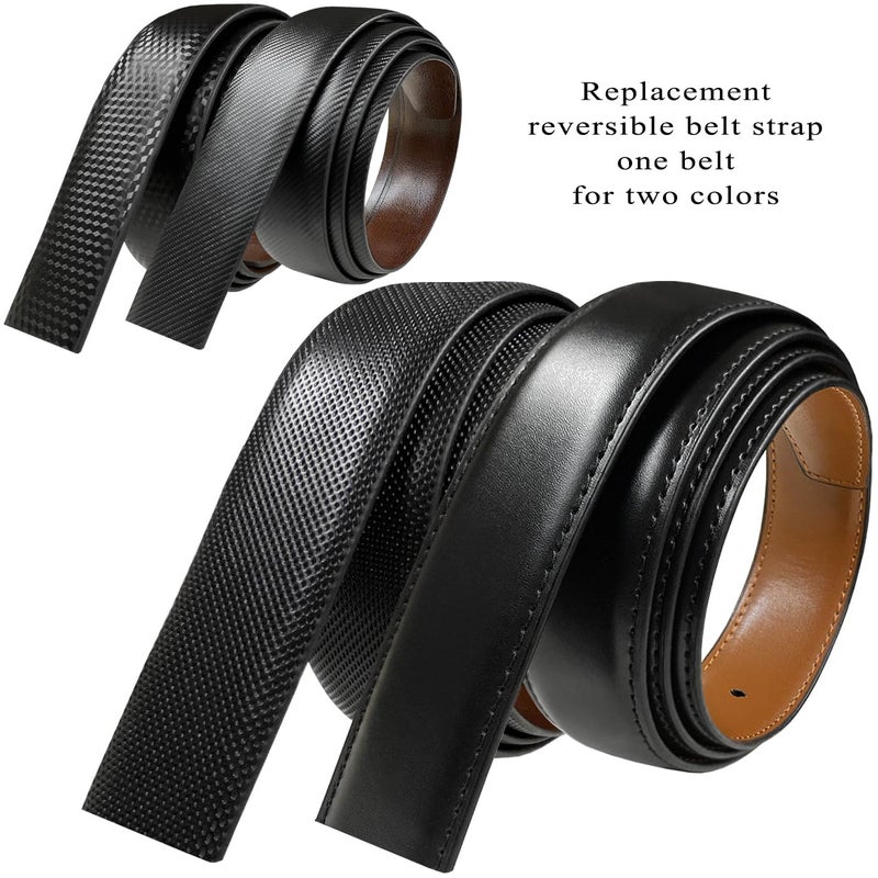 Belts.com 160502 Reversible Belt Strap Replacement Genuine Leather Dress Belt Strap, 1-1/8" (30mm) Wide (Black/Tan, 34) - Image 4